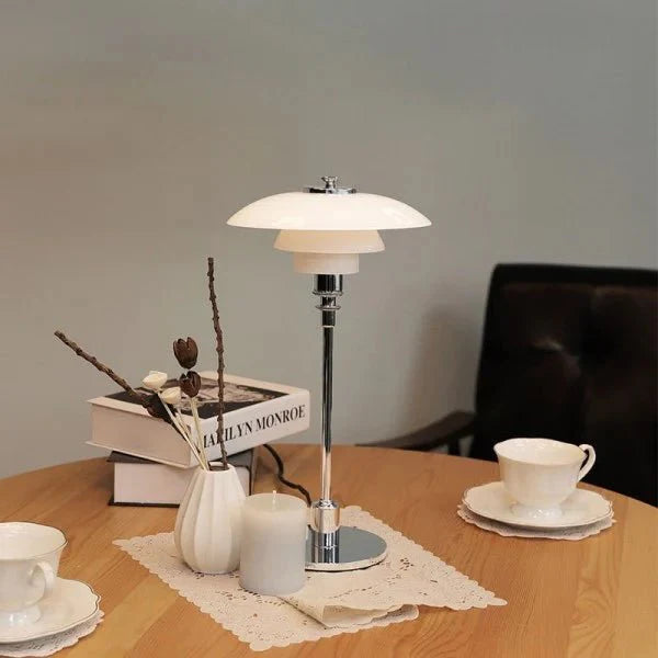 Lampa Stołowa Disc Wielowarstwowa Metalowa