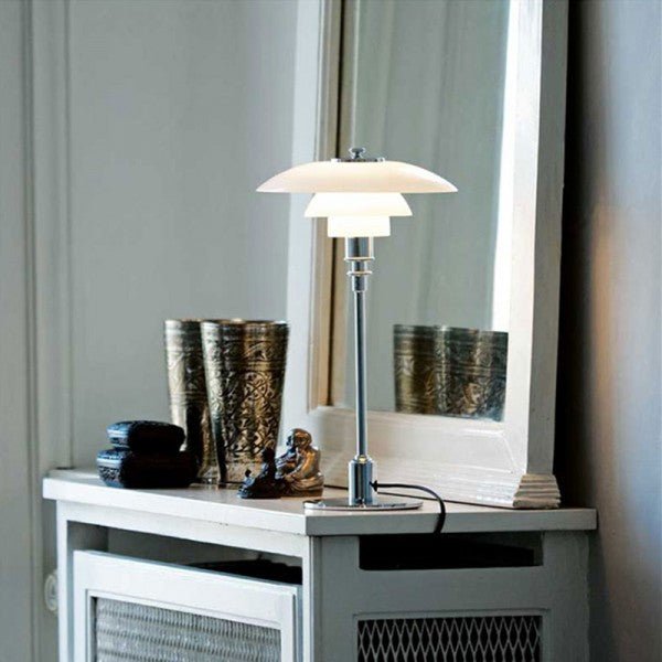 Lampa Stołowa Disc Wielowarstwowa Metalowa