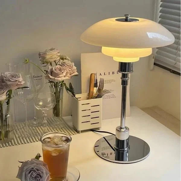 Lampa Stołowa Disc Wielowarstwowa Metalowa