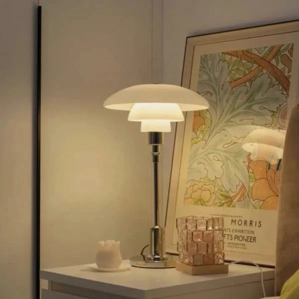 Lampa Stołowa Disc Wielowarstwowa Metalowa
