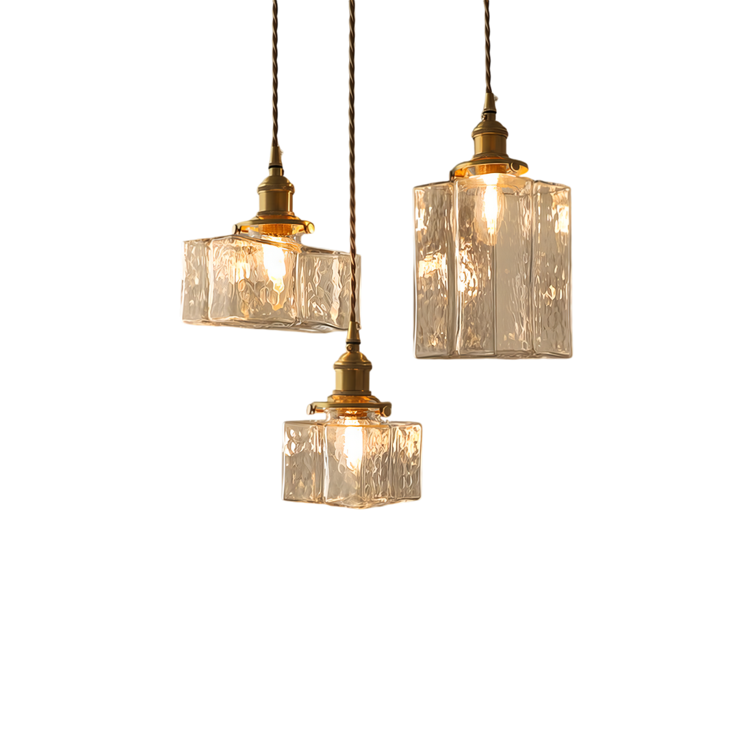 Fatima - Nowoczesna Retro Szklana Lampa Wisząca