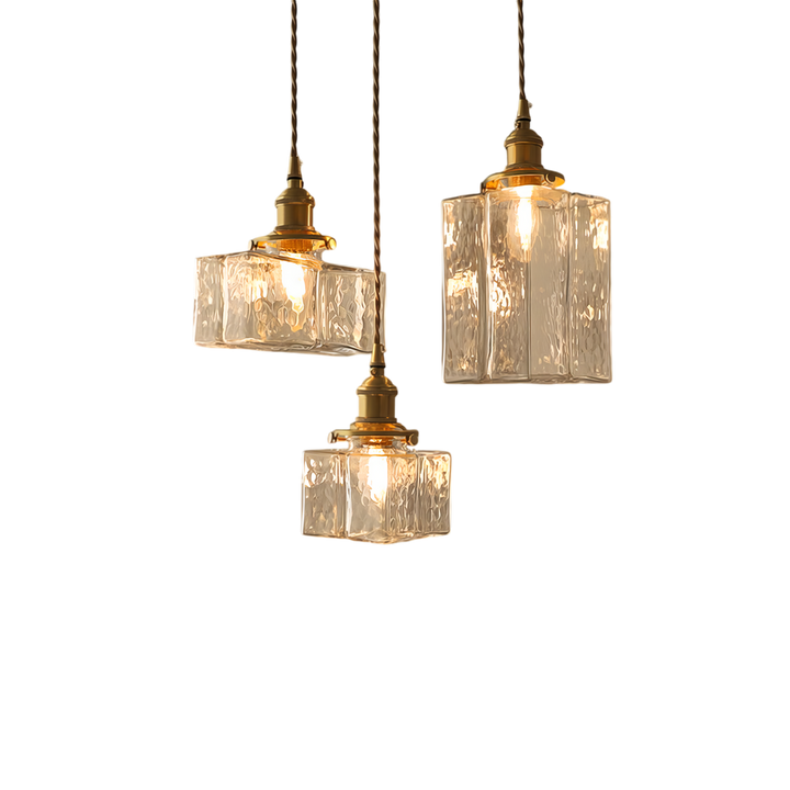 Fatima - Nowoczesna Retro Szklana Lampa Wisząca