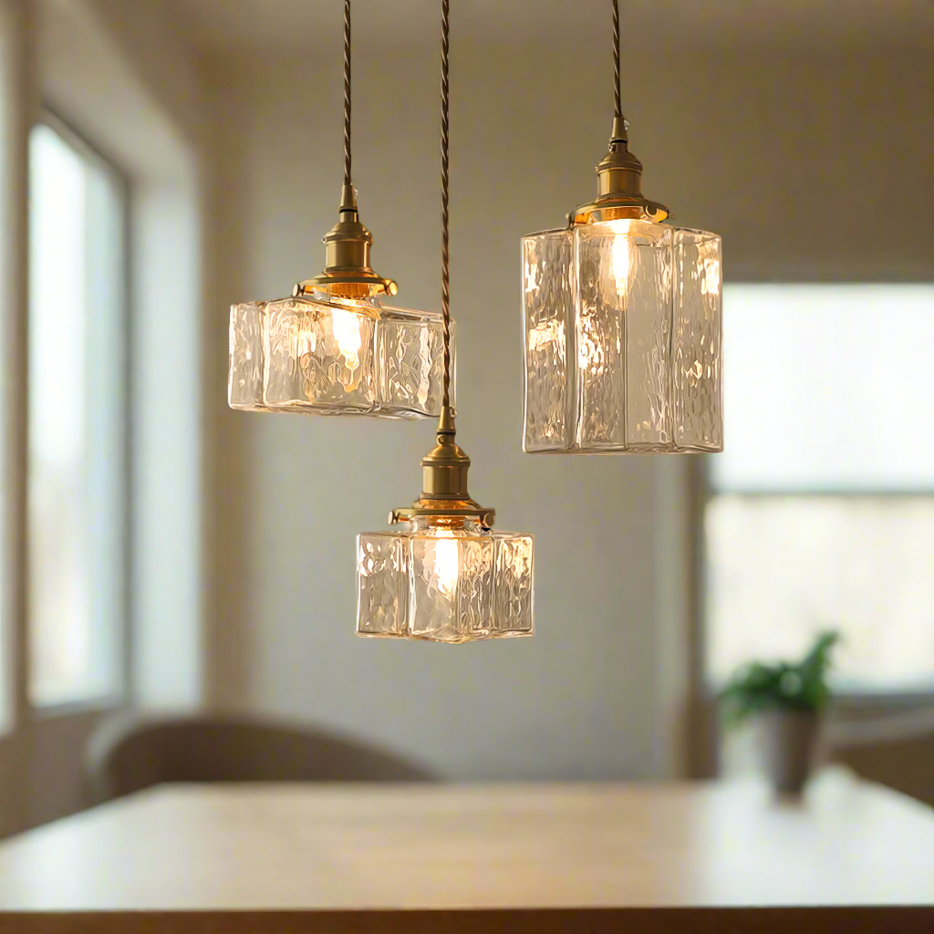 Fatima - Nowoczesna Retro Szklana Lampa Wisząca