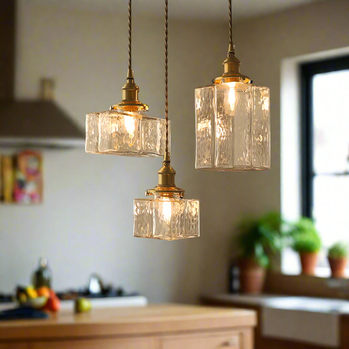Fatima - Nowoczesna Retro Szklana Lampa Wisząca