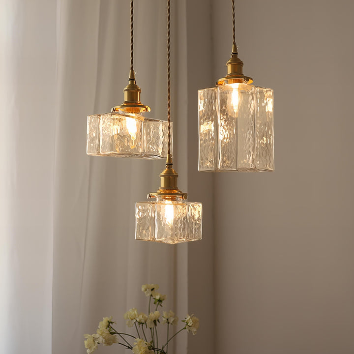 Fatima - Nowoczesna Retro Szklana Lampa Wisząca