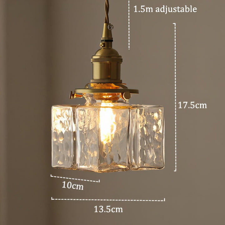 Fatima - Nowoczesna Retro Szklana Lampa Wisząca