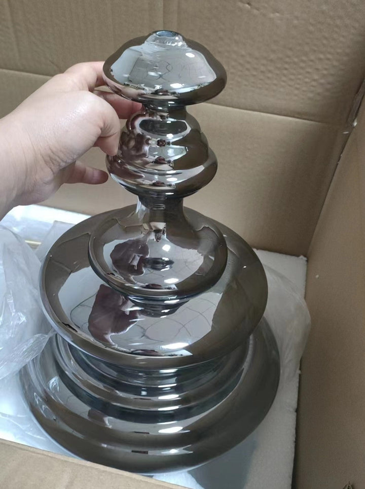 Nowoczesna Szara Szklana Lampa Wisząca z Gwiazdami