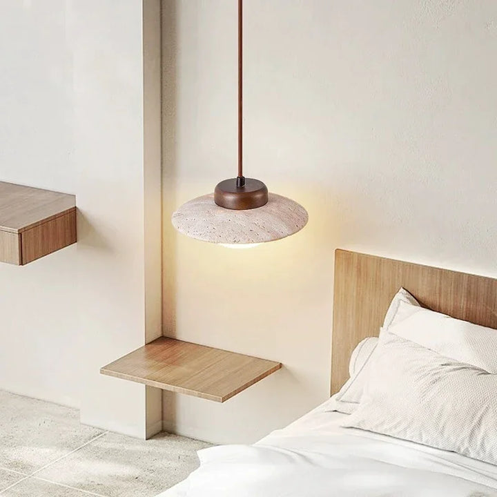 Lampa wisząca Wandmoer z kamienia
