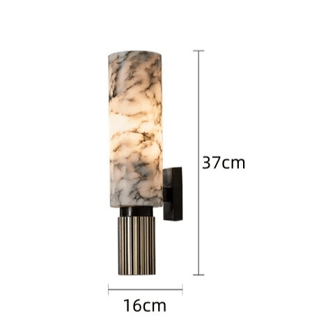 Marmurowa lampa ścienna
