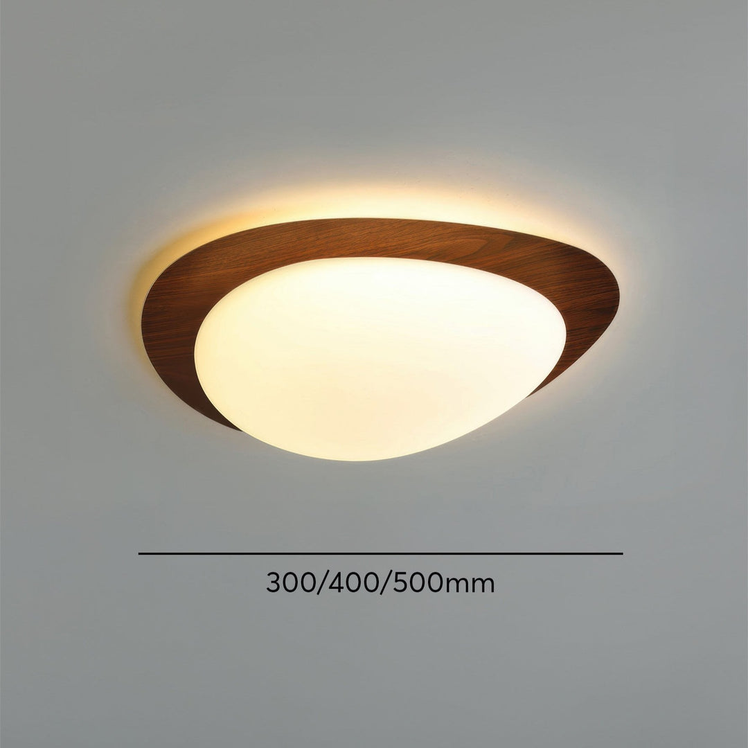 Skandynawska Lampa Sufitowa Pebble Wood Grain