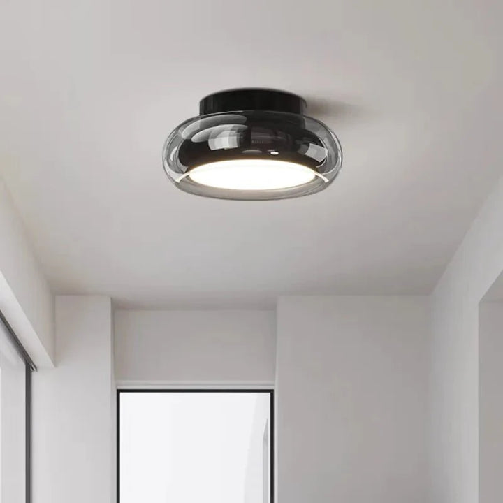 Vintage mała akrylowa lampa sufitowa LED