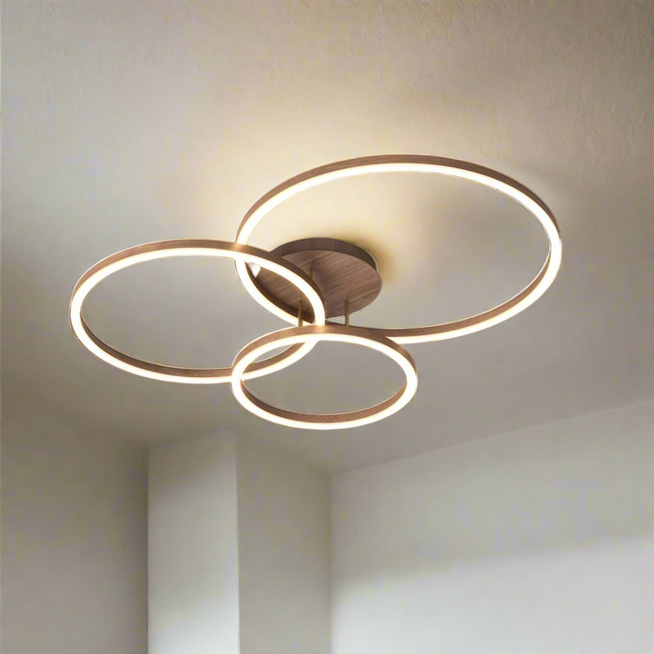 Elegancka Lampa Sufitowa w Kształcie Pierścienia