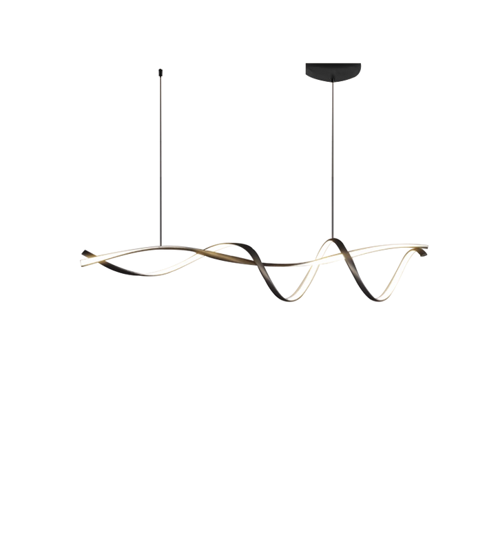Kreatywna Czarna Nowoczesna Lampa Wisząca LED