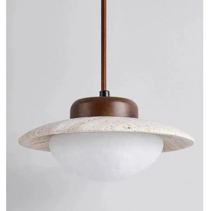 Lampa wisząca Wandmoer z kamienia