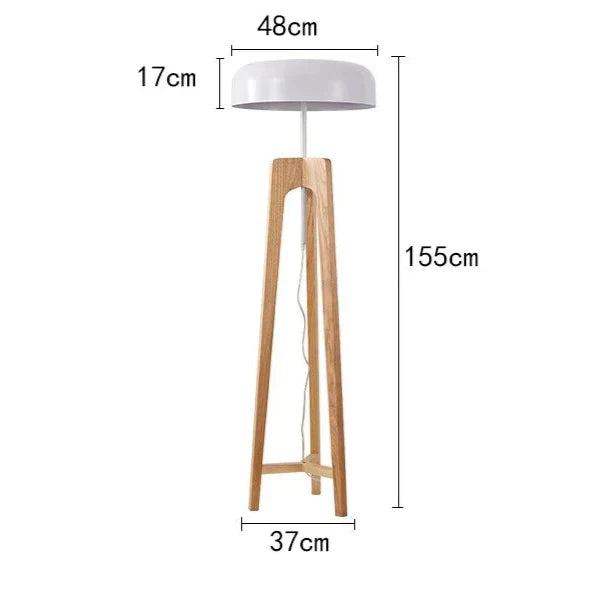 Lampa podłogowa w stylu nordyckim