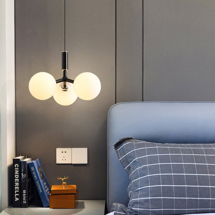 Luksusowa szklana lampa wisząca w stylu nordyckim