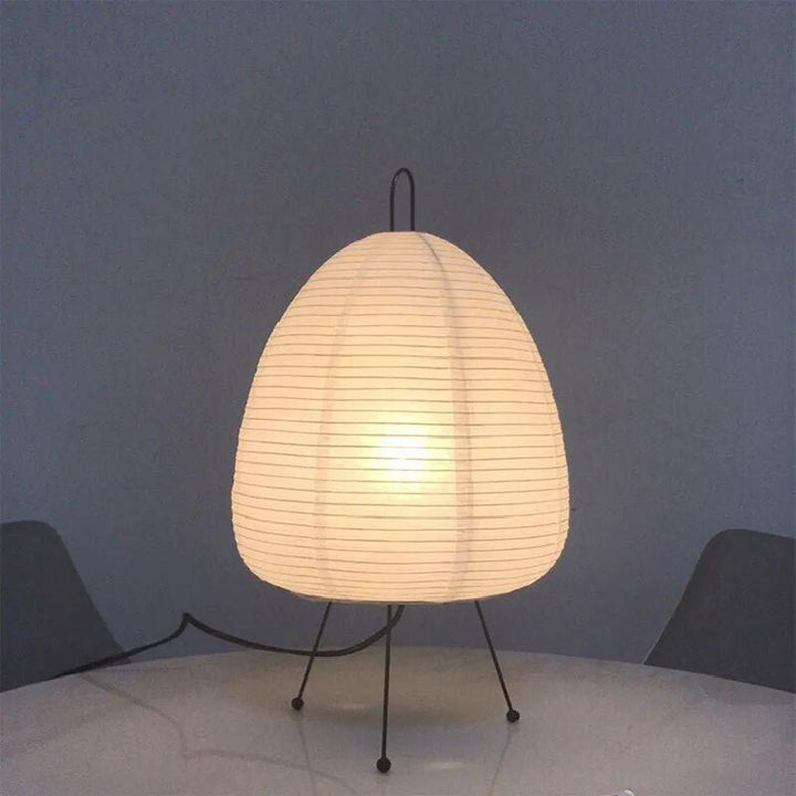 Japońska lampa wykonana z papieru ryżowego - Lampa z papieru ryżowego