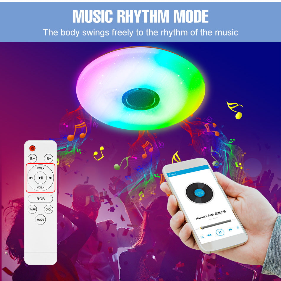 Nowoczesna inteligentna lampa sufitowa RGB