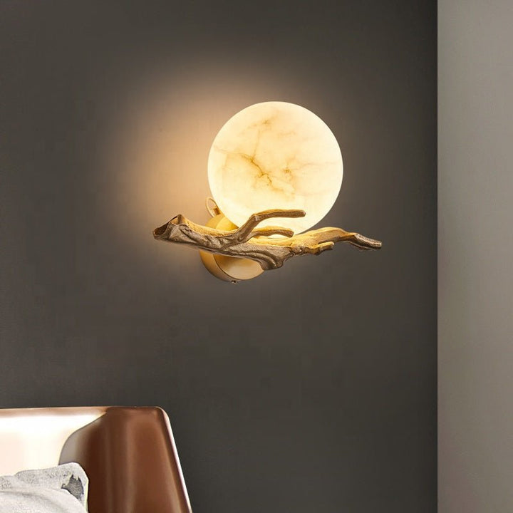 Nowoczesna kreatywna marmurowa lampa ścienna